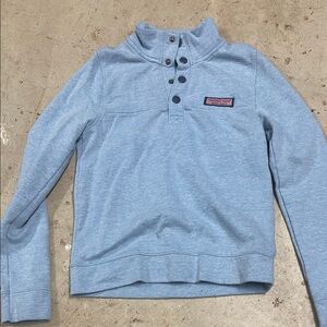 Vineyard Vines Sky Blue Button-Up Pullover